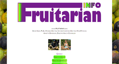 Desktop Screenshot of fruitarian.info