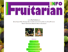 Tablet Screenshot of fruitarian.info